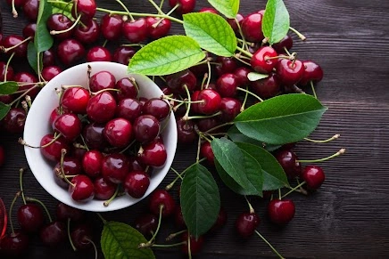 Fresh red tart cherries used in YuSleep